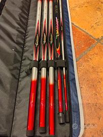 SET 5 CANNE PESCA FISSE ALBORELLA SHIMANO 