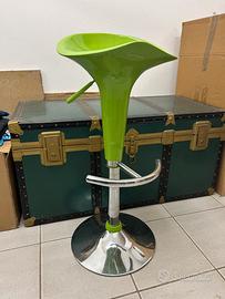 Sgabello bar verde regolabile sedia salotto