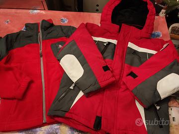 Peak Mountain completo sci giacca e pile tg 6 new