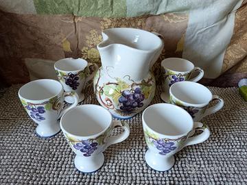 Servizio ceramica dipinto a mano
