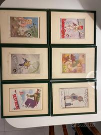 6 quadri stampa pubblicitaria