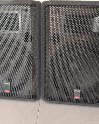 Coppia di casse amplificate 500 watt Proel