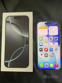 iPhone 16 pro 128 batteria 100