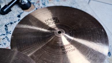 Hi-Hat Paiste 2002 Black Logo 13" - Vintage anni '
