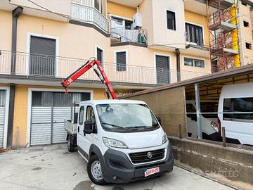 Fiat Ducato 2.3 MJT 130CV CASSONE CON GRU 7 POSTI
