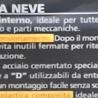 catene da neve