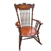 Sedia A Dondolo In Legno Stile Vecchia America