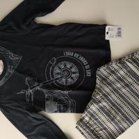 Pigiama Tezenis blu-grigio bimbo 2-3 anni