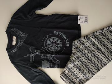 Pigiama Tezenis blu-grigio bimbo 2-3 anni