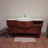Mobile bagno in legno lunghezza 1,25 