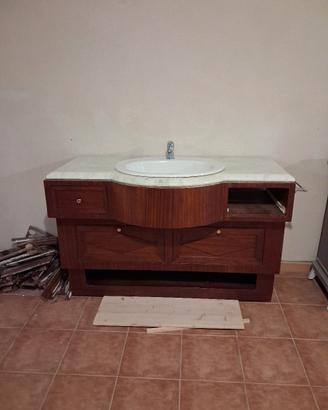 Mobile bagno in legno lunghezza 1,25 