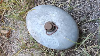 boule vintage acqua calda in metallo anni 50