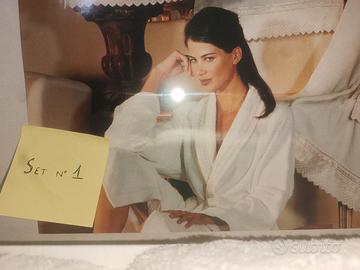 Set asciugamani 6+6 anni novanta nuovi sigillati 