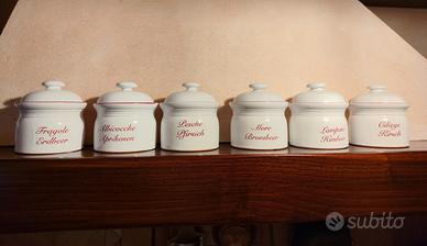 Set vasi ceramica confettura
