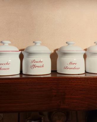 Set vasi ceramica confettura