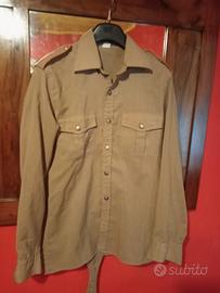 Cimelio arma CC camicia cachi anni 70 collezione 