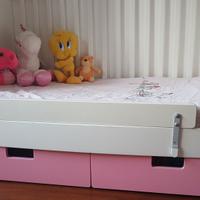 Lettino bambina con sbarre culla 