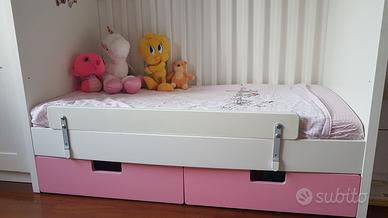 Lettino bambina con sbarre culla 