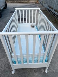 Lettino a doghe bambino con cassettone