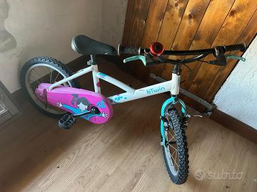 Bici bambina Btwin misura  16”