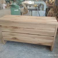 bagno spizzato in rovere rustico con 2 cassettoni