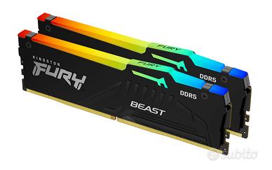 Kingston FURY Beast 64GB RGB (2x32GB) DDR5 5600MHz
