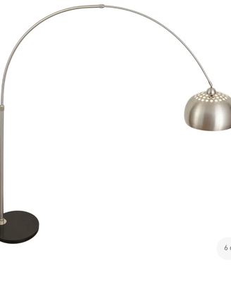 Lampada curva in acciao