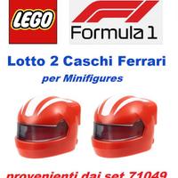 LEGO Formula 1 - Lotto 2 Caschi Ferrari F1 - NUOVO
