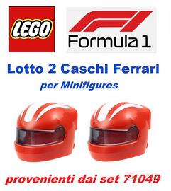 LEGO Formula 1 - Lotto 2 Caschi Ferrari F1 - NUOVO