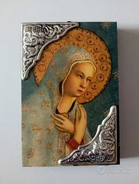 Icona sacra Legno e Argento 925 ‰
