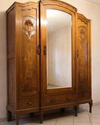 Camera da letto vintage in legno massello