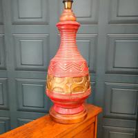 Lampade da tavolo vintage in terracotta mid-centur