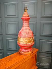 Lampade da tavolo vintage in terracotta mid-centur