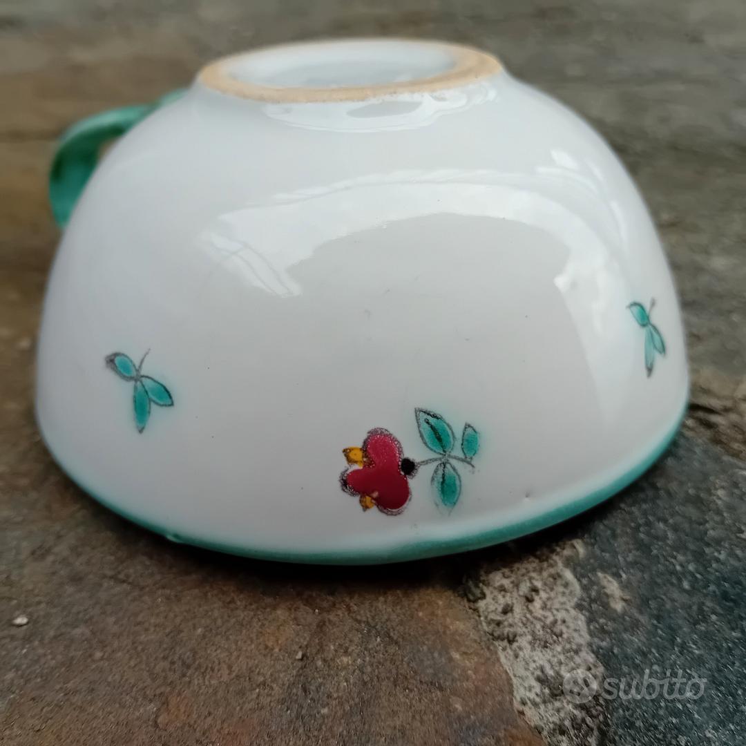 Tazza Da Colazione Gmundner Keramik - Verde Fiammato - 0,5 Litri - Fatte A Mano In Austria
