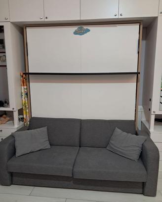 Letto a scomparsa con divano automatico