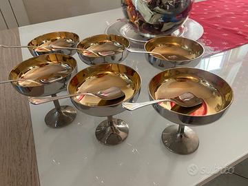 Coppe alte vintage per champagne/dessert/gelato