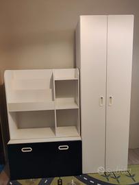 Mobili cameretta – armadio+ libreria/giocattoliera