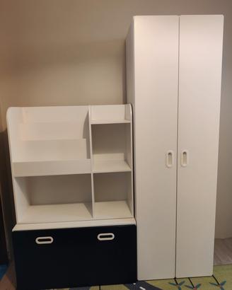 Mobili cameretta – armadio+ libreria/giocattoliera