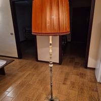 Lampada piantana da terra anni 50 onice e ottone