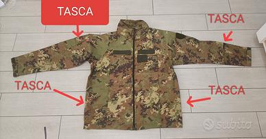 Giacca Softshell Vegetata Italiana Taglia 52