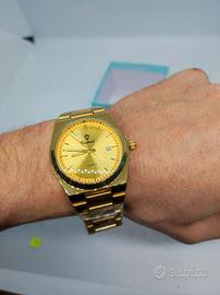 Luxury Orologio Polso Uomo Binbond Gold Quarzo