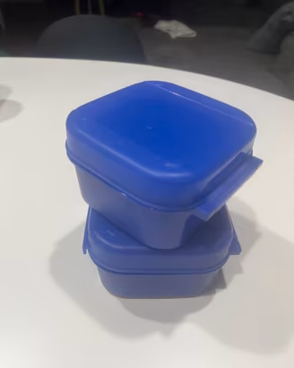 Set 2 porta pranzo Tupperware con coperchio