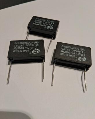 set 3 condensatore CBB61