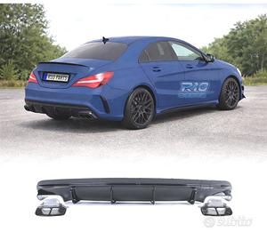 DIFFUSORE MERCEDES CLA C117 16-19 AMG NERO LUCIDO 