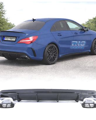 DIFFUSORE MERCEDES CLA C117 16-19 AMG NERO LUCIDO 