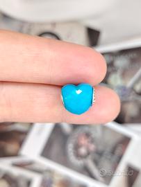 Charm originale pandora Cuore azzurro 