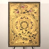 Thangka Yantra OM, 8 simboli di auspicio e draghi