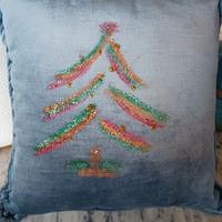 Natale cuscino 40x40 in velluto