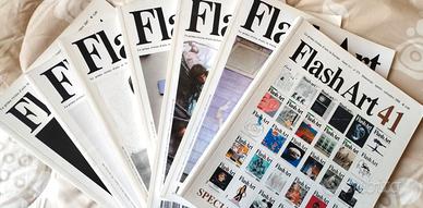 Lotto 7 riviste Flash art