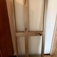 porta in alluminio per vano doccia